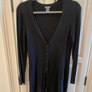 Ann Taylor Black Cardigan Sweater